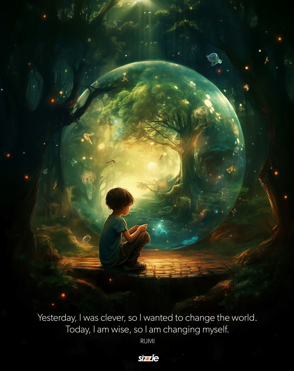 Yesterday, I was clever, so I wanted to change the world. Today, I am wise, so I am changing&nbsp;myself.