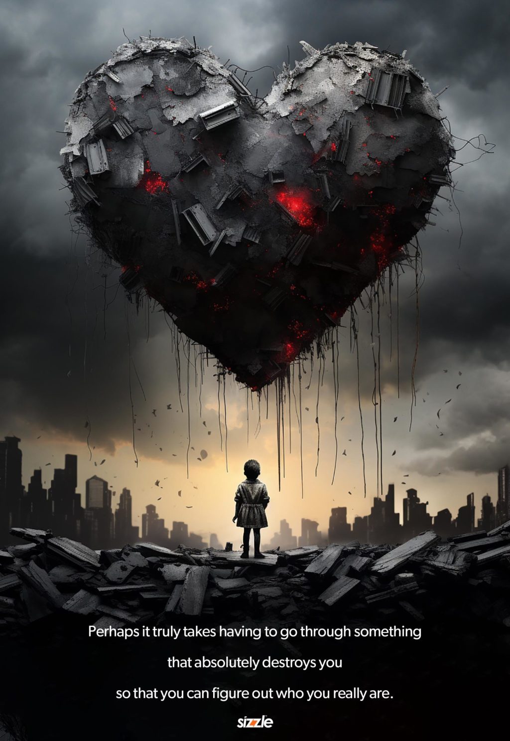 Perhaps it truly takes having to go through something that absolutely destroys you so that you can figure out who you really&nbsp;are.