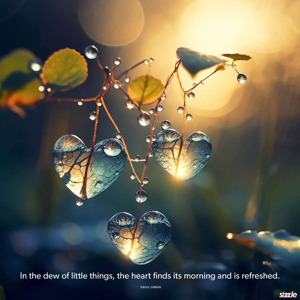 In the dew of little things, the heart finds its morning and is&nbsp;refreshed.