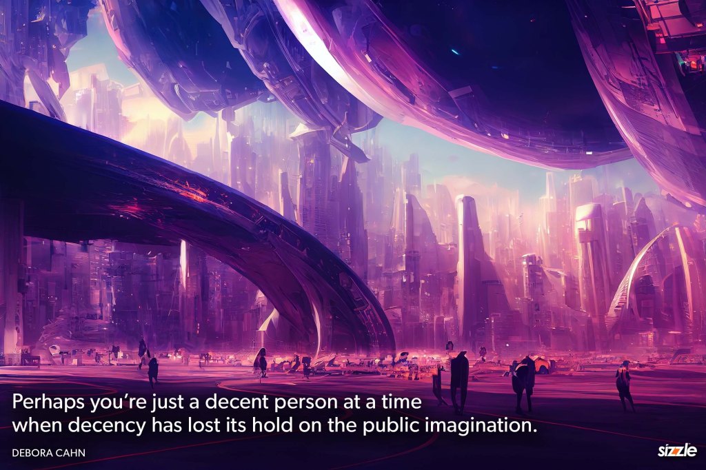 Perhaps you’re just a decent person at a time when decency has lost its hold on the public&nbsp;imagination.