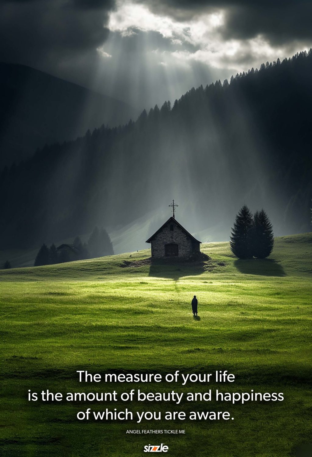 The measure of your life is the amount of beauty and happiness of which you are&nbsp;aware.