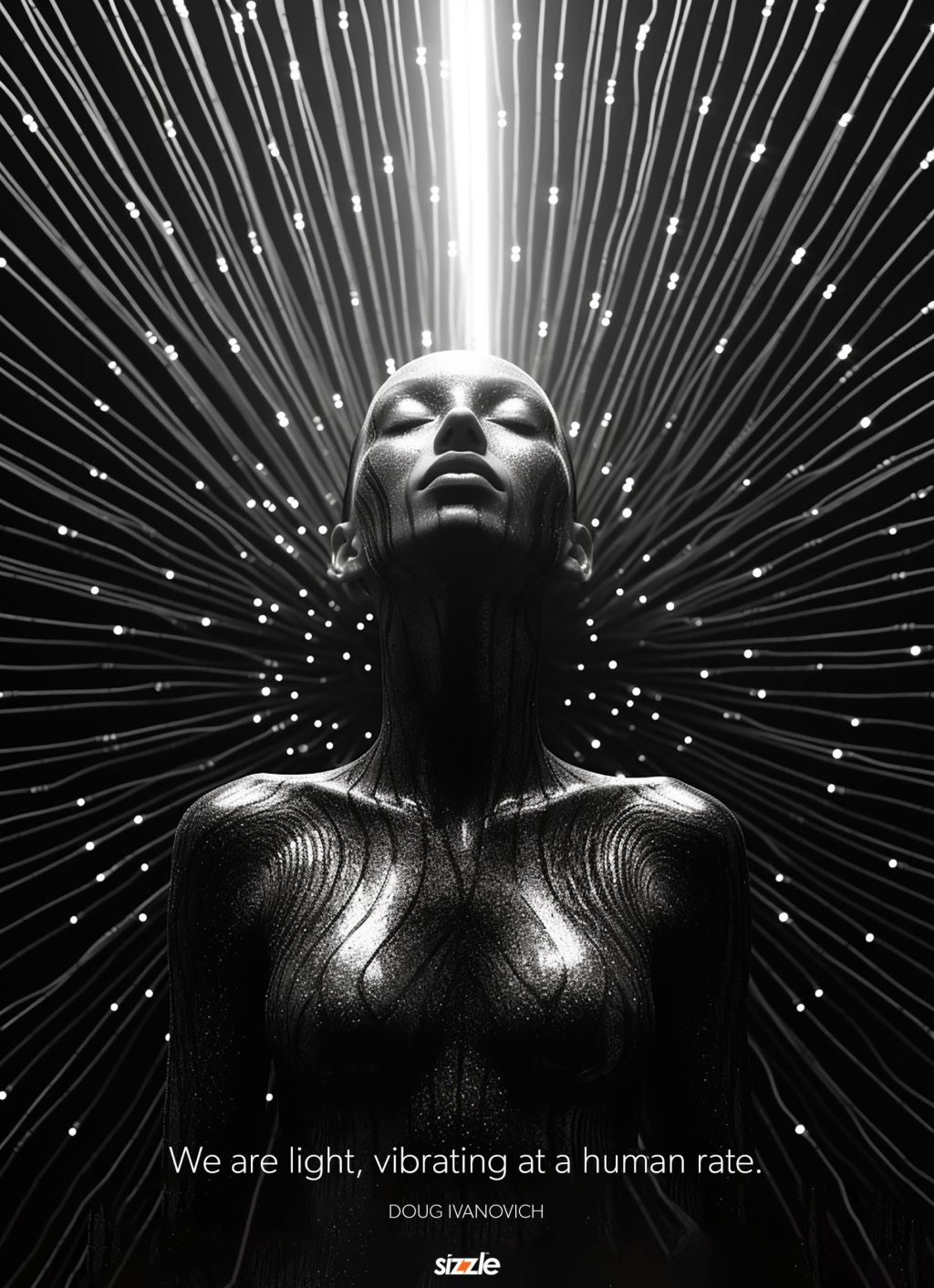 We are light, vibrating at a human&nbsp;rate.