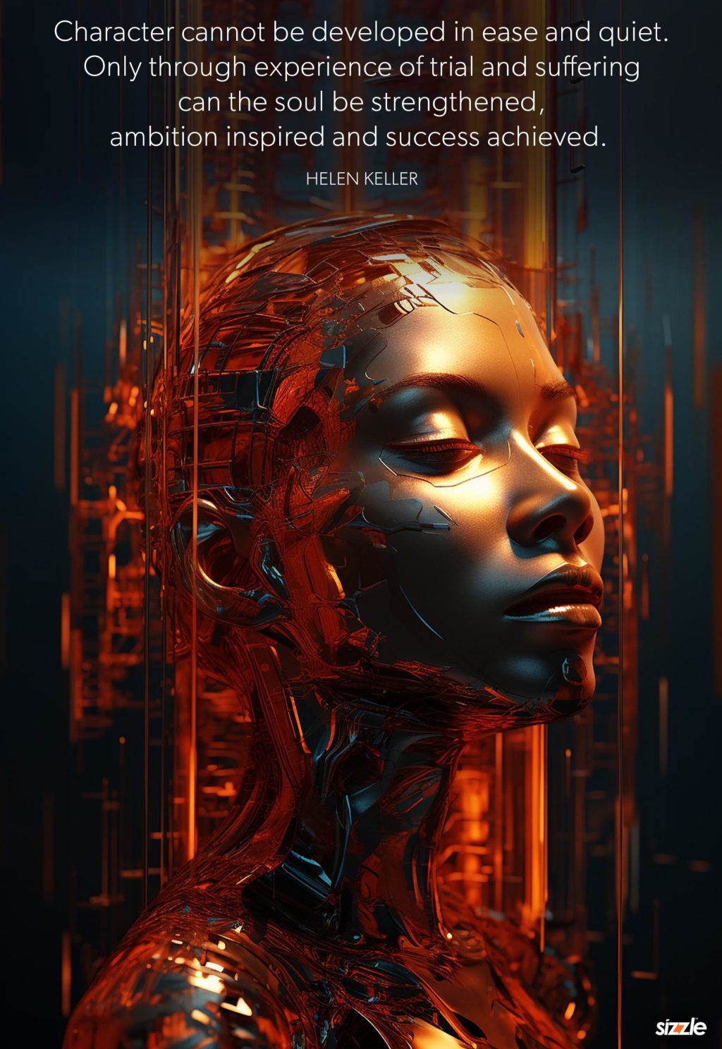 Character cannot be developed in ease and quiet. Only through experience of trial and suffering can the soul be strengthened, ambition inspired and success achieved. 