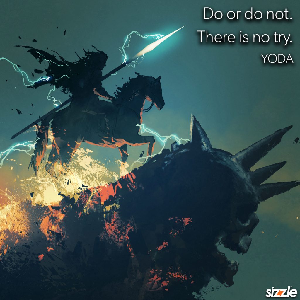 Do Or Do Not. There Is No Try.