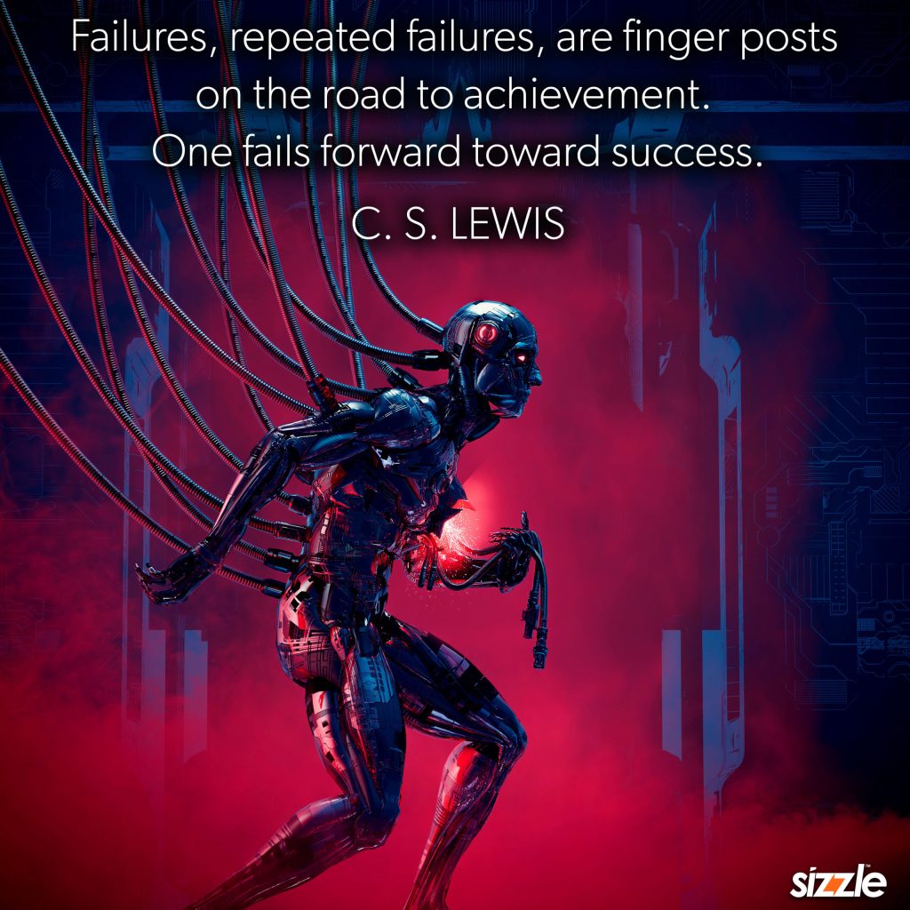 Failures, repeated failures, are finger posts on the road to achievement. One fails forward towards&nbsp;success.