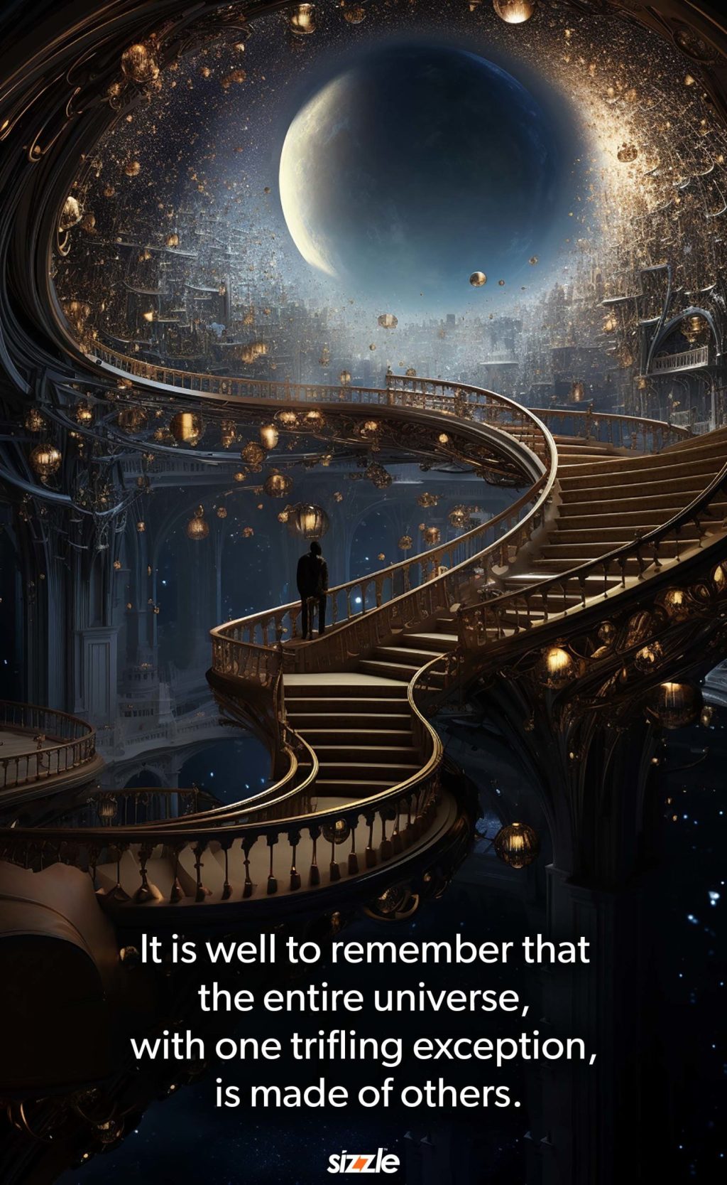 It is well to remember that the entire universe, with one trifling exception, is made of others.