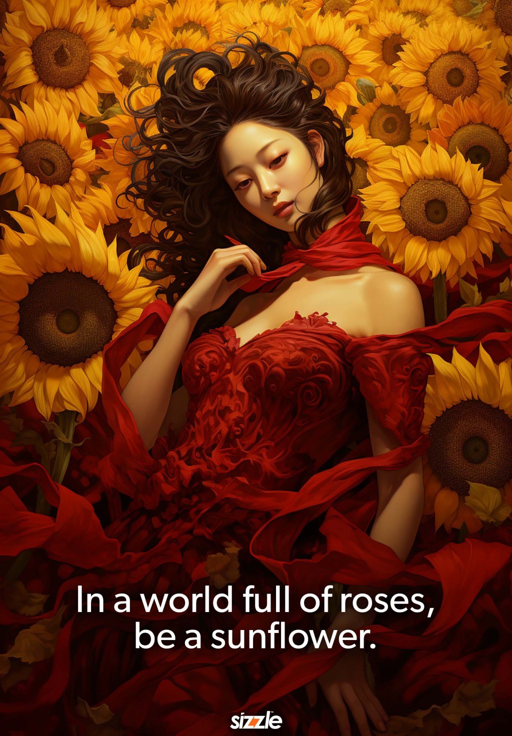 In a world full of roses, be a&nbsp;sunflower.