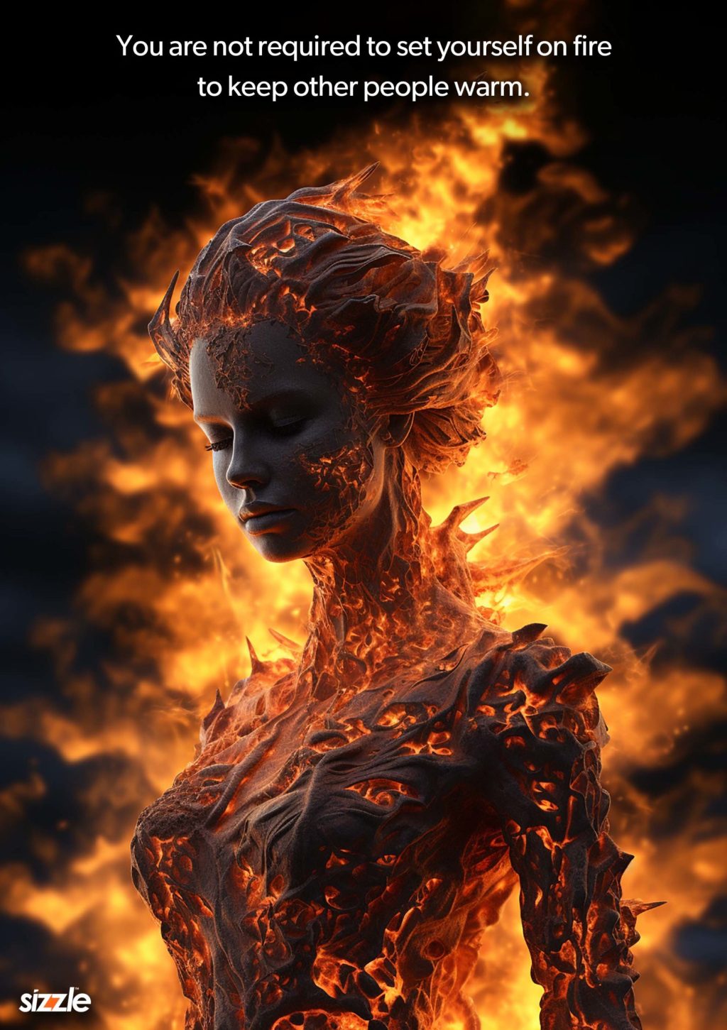 You are not required to set yourself on fire to keep other people&nbsp;warm.