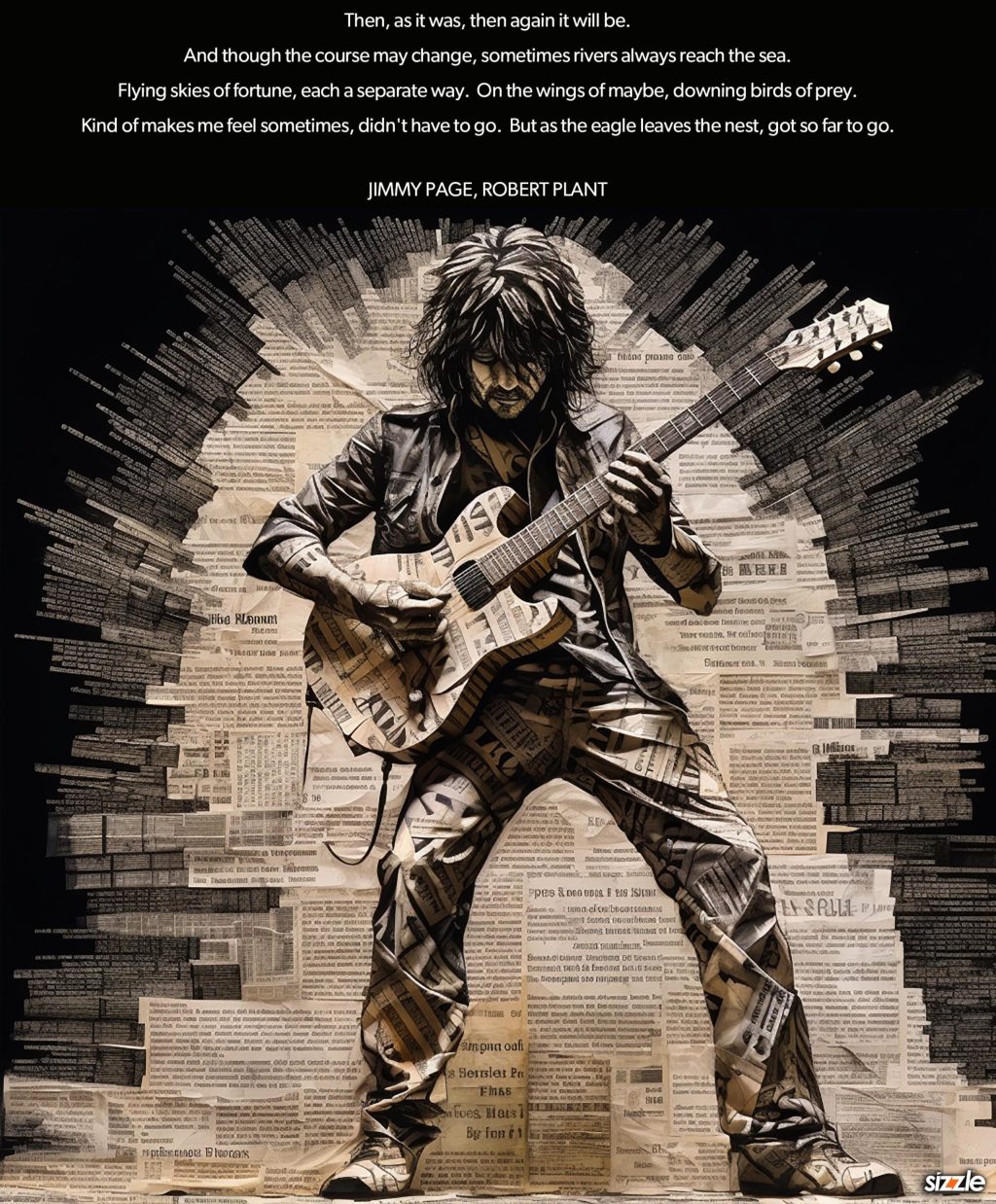 Then, as it was, then again it will be  And though the course may change sometimes  Rivers always reach the sea  Flying skies of fortune, each a separate way  On the wings of maybe, downing birds of prey  Kind of makes me feel sometimes, didn’t have to go  But as the eagle leaves the nest, got so far to&nbsp;go