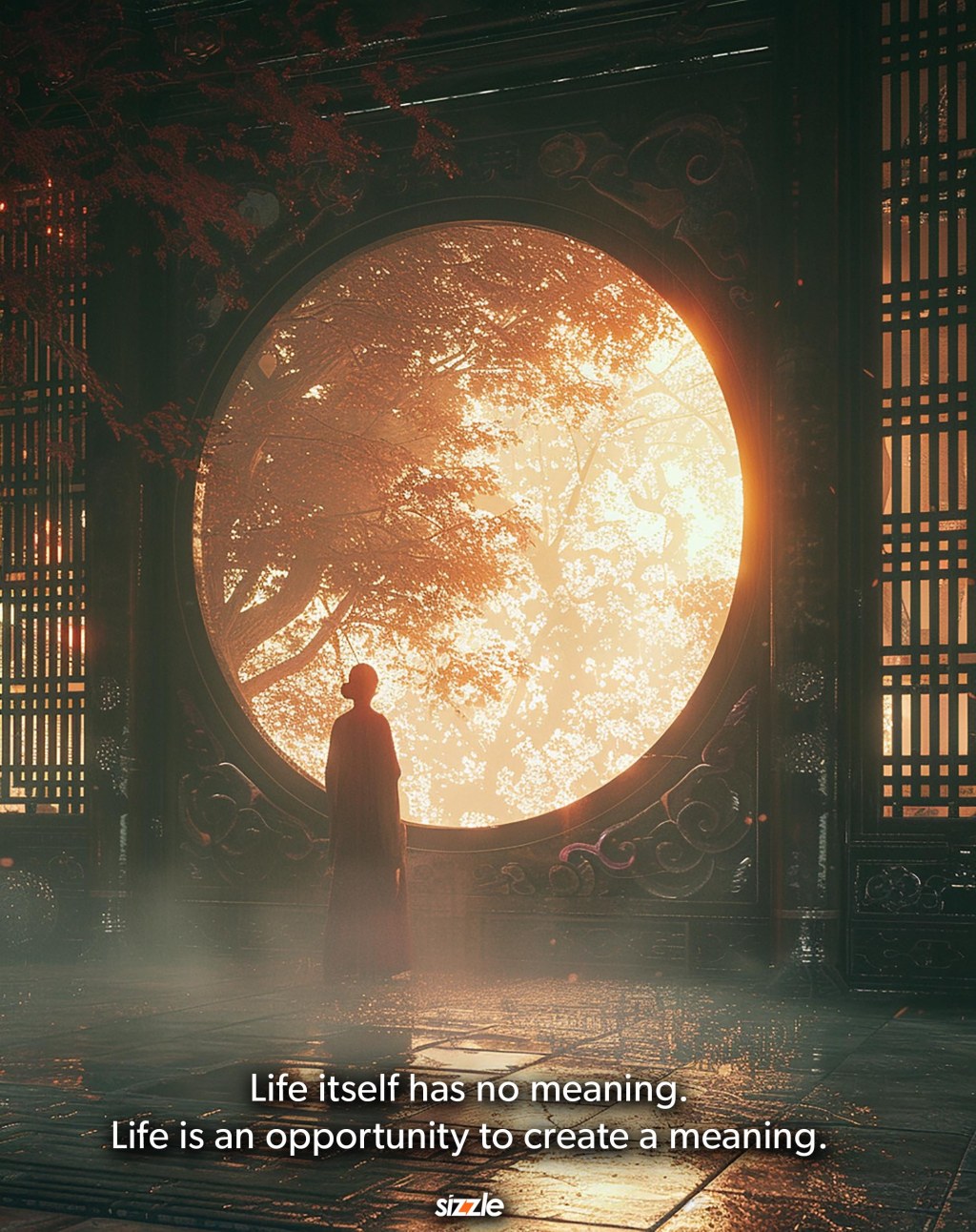 Life itself has no meaning. Life is an opportunity to create a meaning.