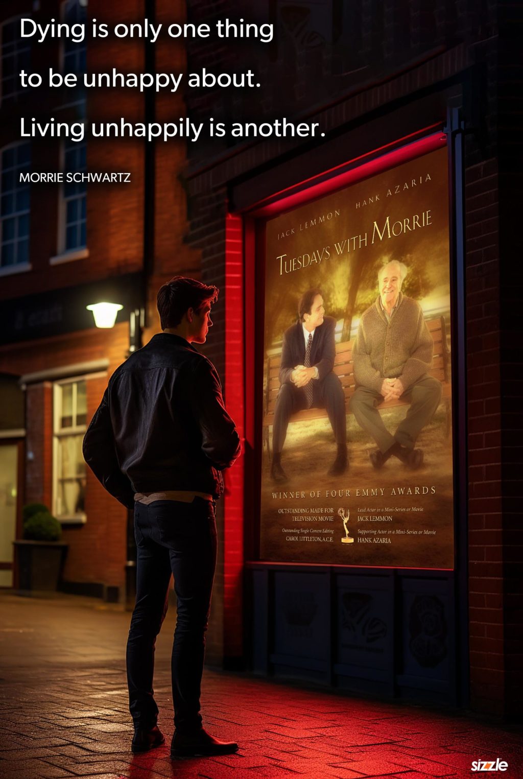 Dying is only one thing to be unhappy about. Living unhappily is&nbsp;another.