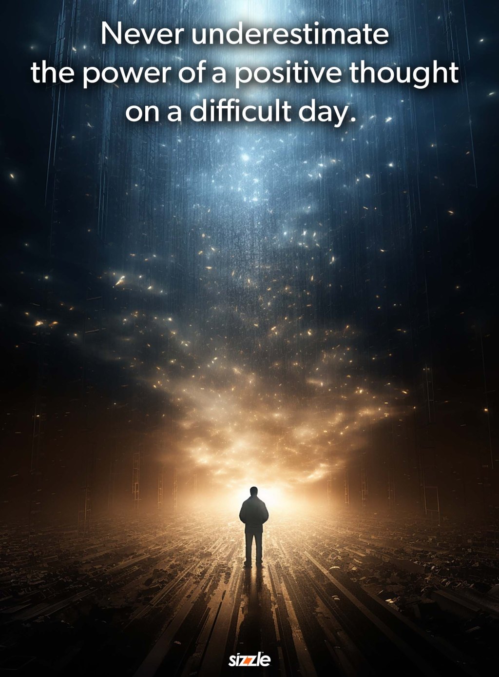 Never underestimate the power of a positive thought on a difficult&nbsp;day.