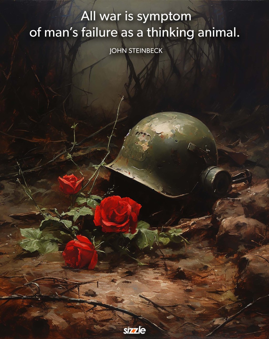 All war is symptom of man’s failure as a thinking animal. 