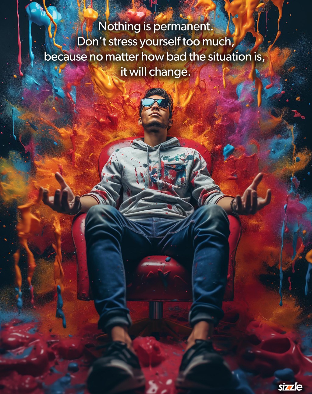 Nothing is permanent. Don’t stress yourself too much, because no matter how bad the situation is, it will&nbsp;change.