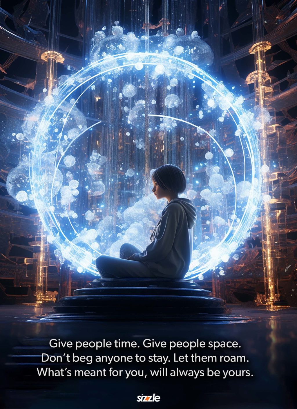 Give people time. Give people space. Don’t beg anyone to stay. Let them roam. What’s meant for you, will always be&nbsp;yours.