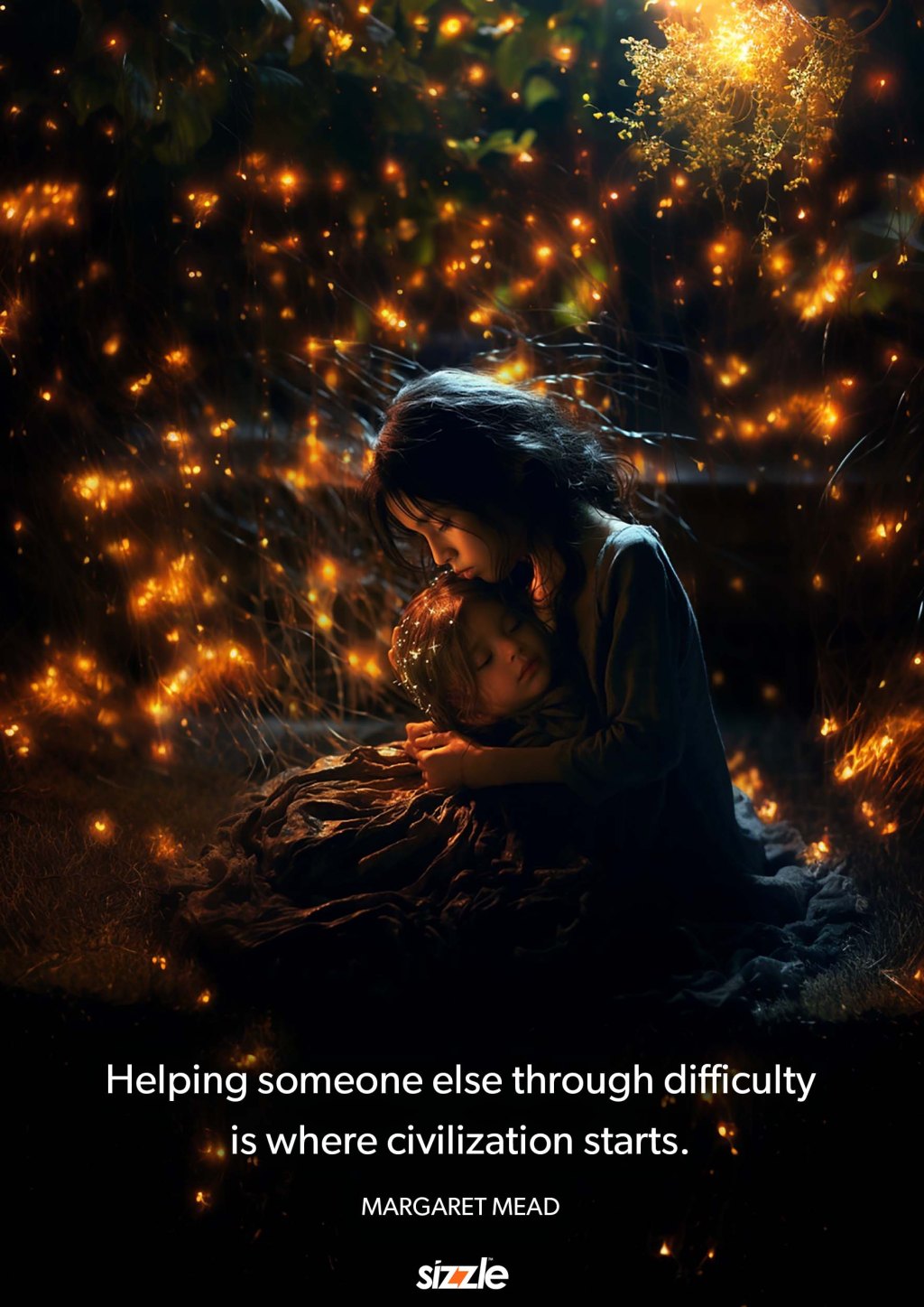 Helping someone else through difficulty is where civilization starts.