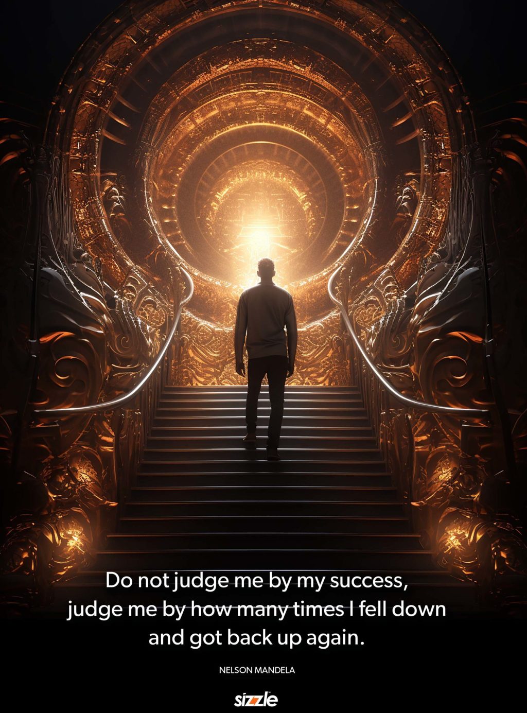 Do not judge me by my success, judge me by how many times I fell down and got back up&nbsp;again.