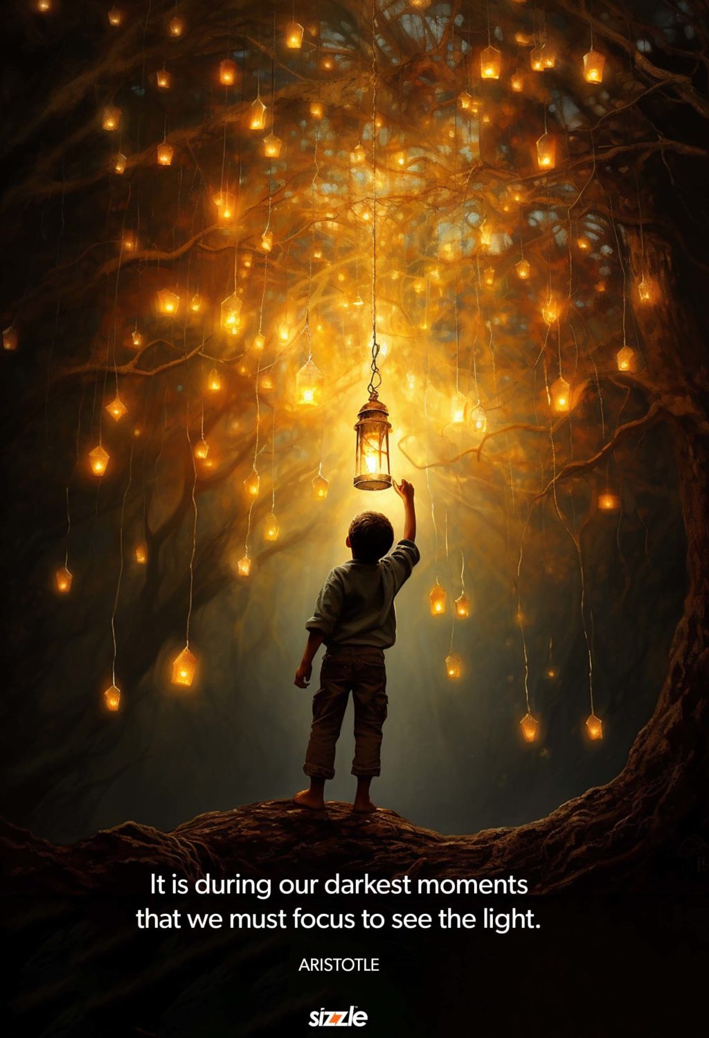 It is during our darkest moments that we must focus to see the light.