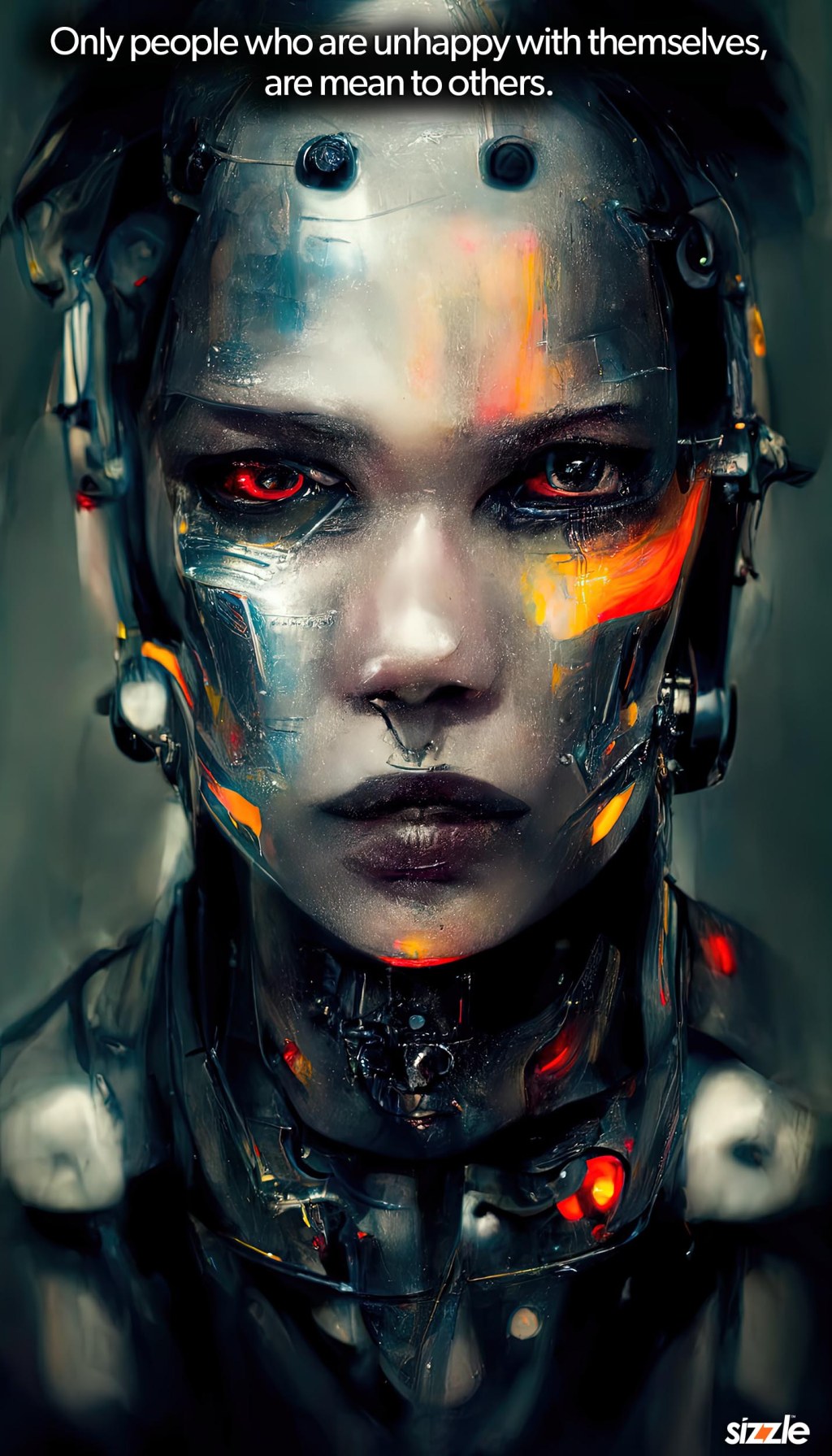 Only people who are unhappy with themselves, are mean to&nbsp;others.