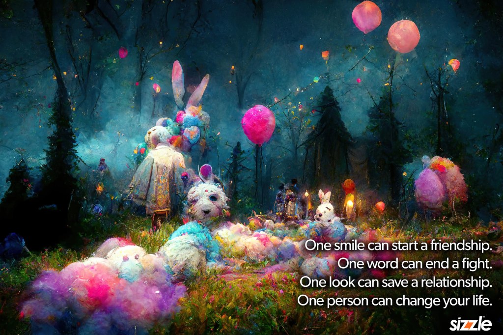 One smile can start a friendship. One word can end a fight. One look can save a relationship. One person can change your&nbsp;life.