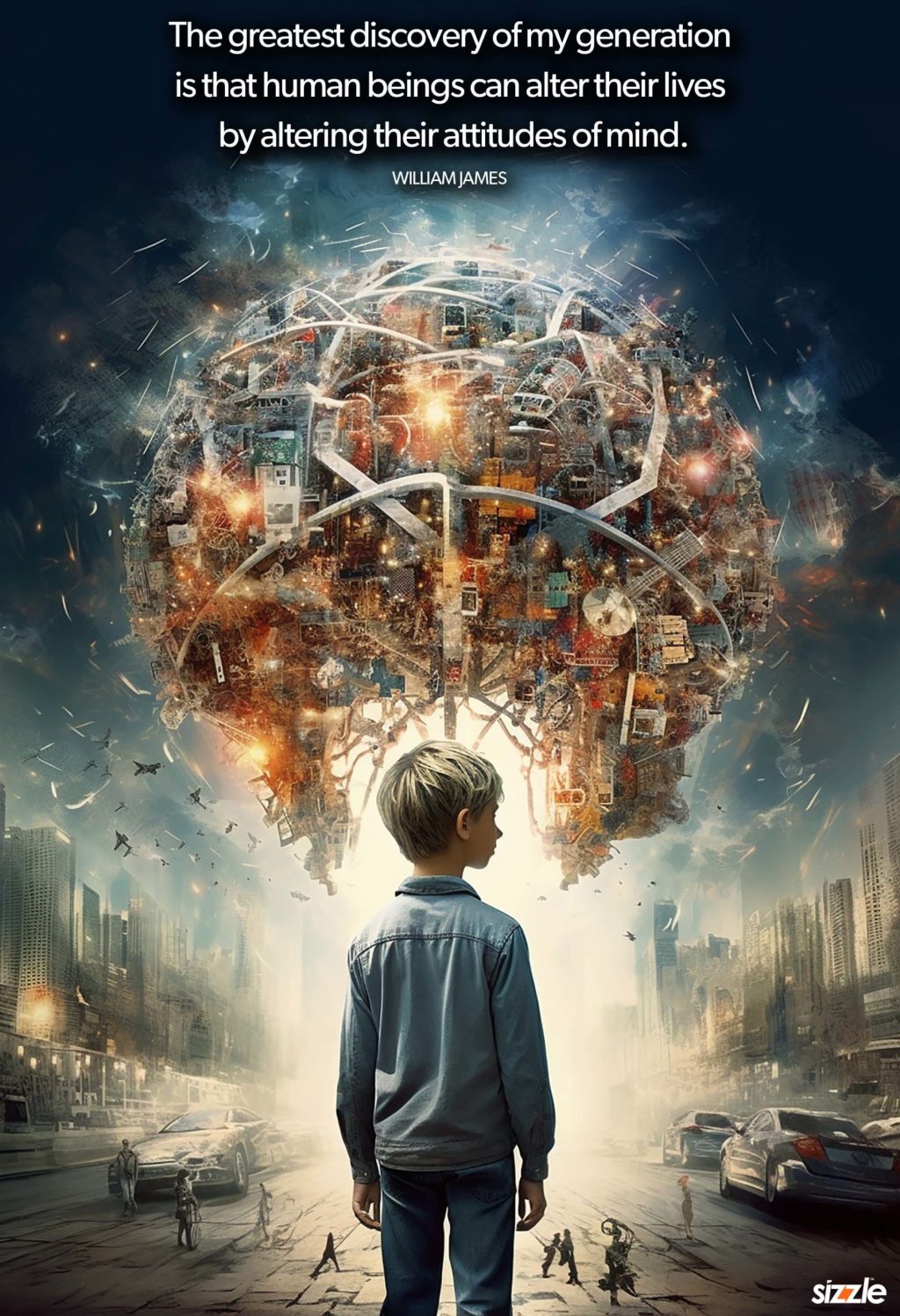 The greatest discovery of my generation is that human beings can alter their lives by altering their attitudes of&nbsp;mind.