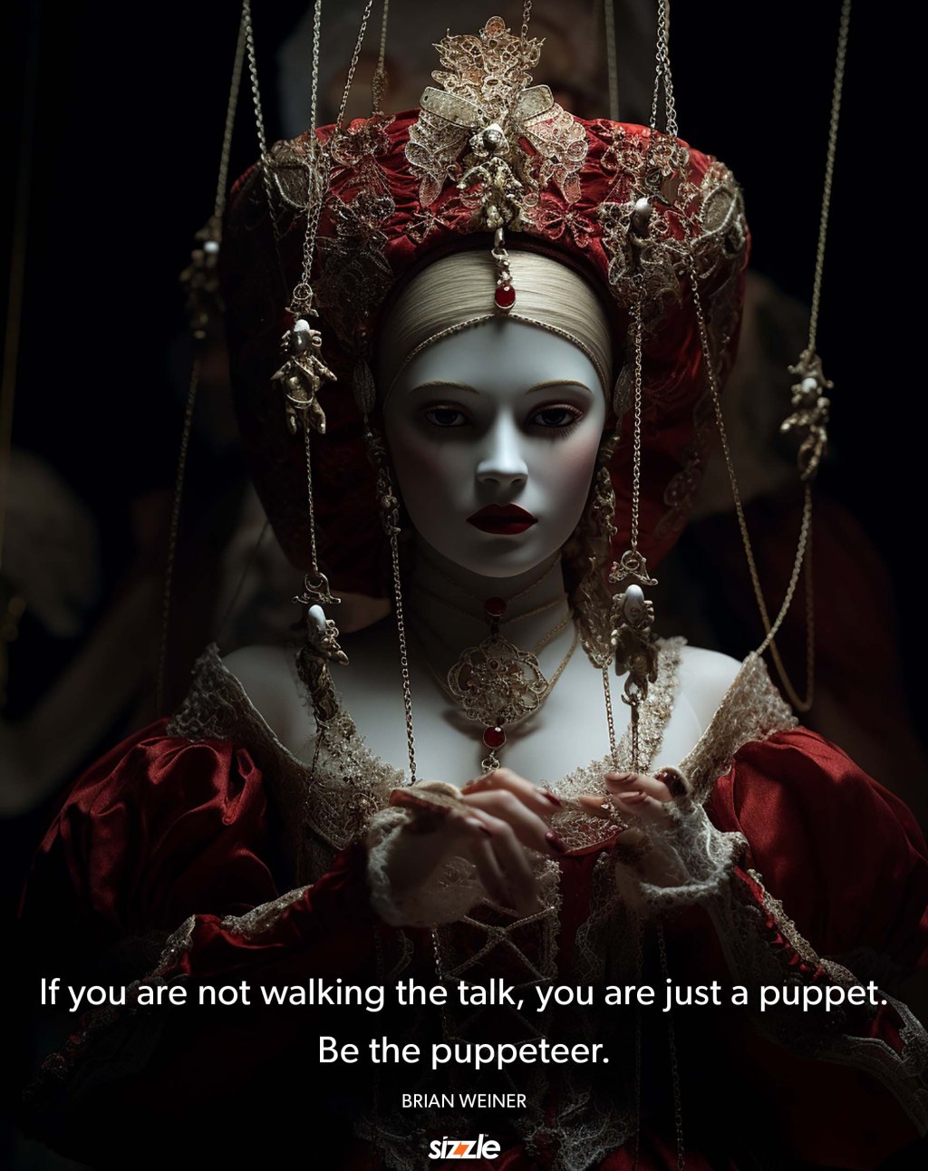 If you are not walking the talk, you are just a puppet. Be the&nbsp;puppeteer.