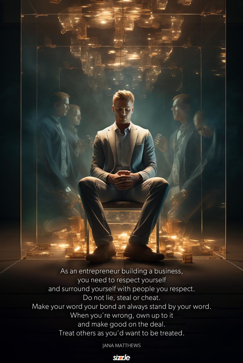 As an entrepreneur building a business, you need to respect yourself and surround yourself with people you respect. Do not lie, steal or cheat. Make your word your bond an always stand by your word. When you’re wrong, own up to it and make good on the deal. Treat others as you’d want to be&nbsp;treated.