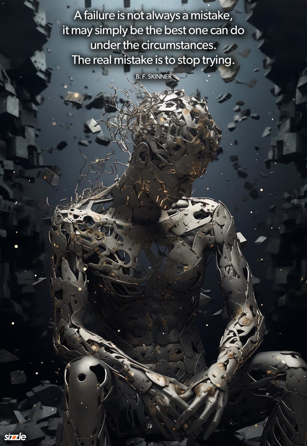 A failure is not always a mistake, it may simply be the best one can do under the circumstances. The real mistake is to stop&nbsp;trying.