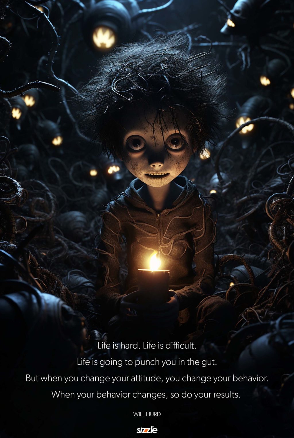 Life is hard. Life is difficult. Life is going to punch you in the gut. But when you change your attitude, you change your behavior. When your behavior changes, so do your results. 