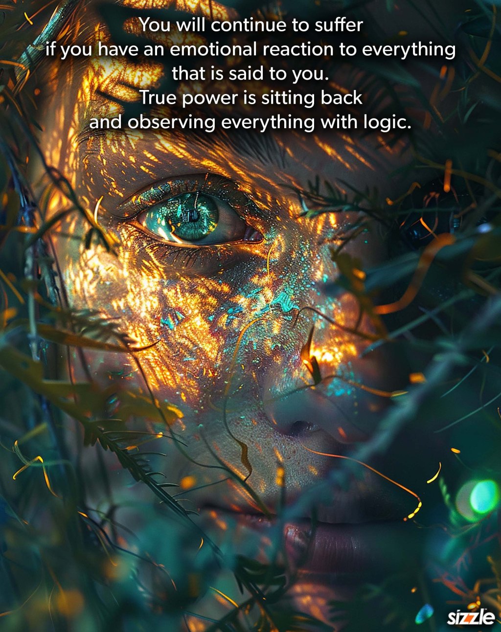 You will continue to suffer if you have an emotional reaction to everything that is said to you. True power is sitting back and observing everything with&nbsp;logic.