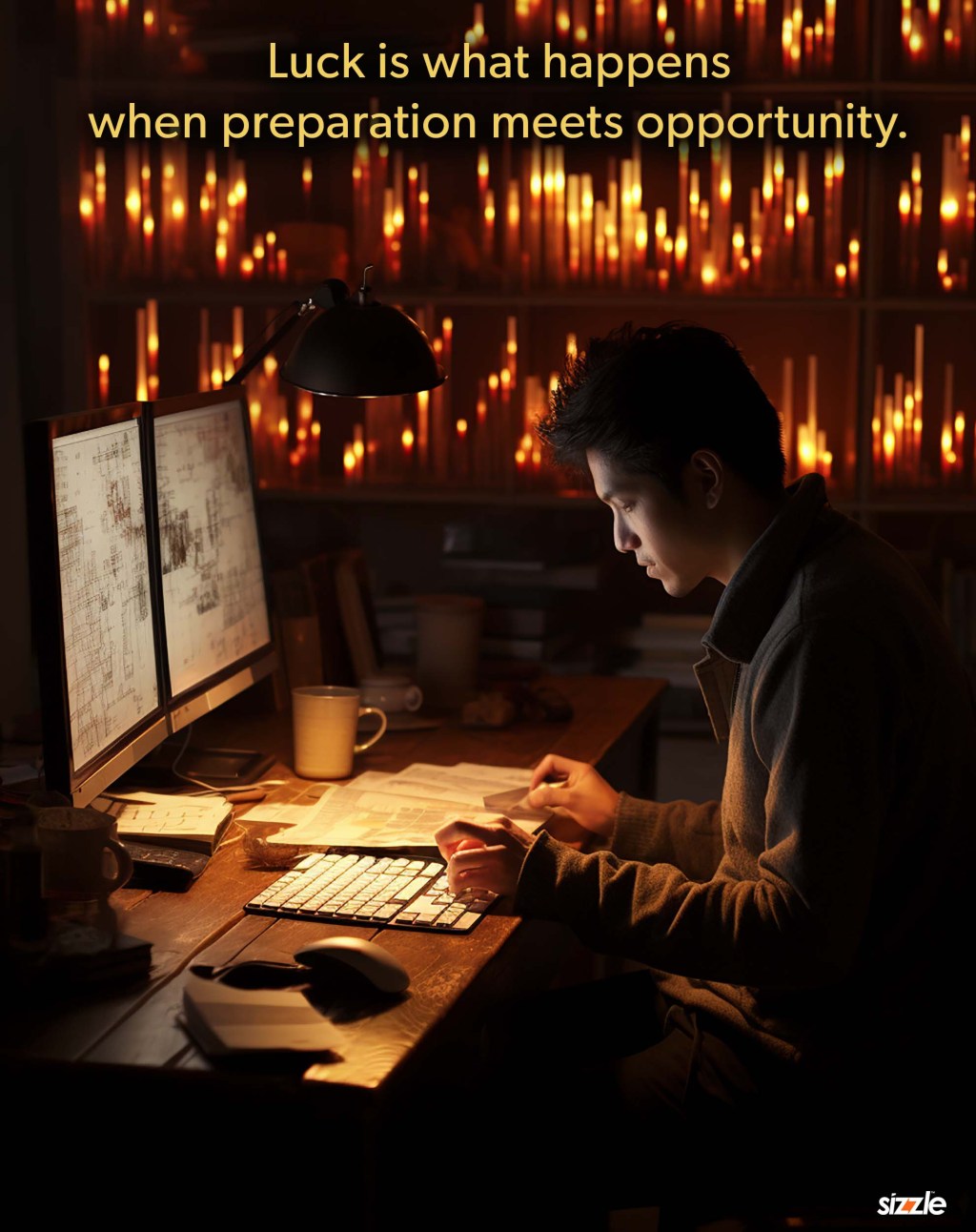 Luck is what happens when preparation meets&nbsp;opportunity.