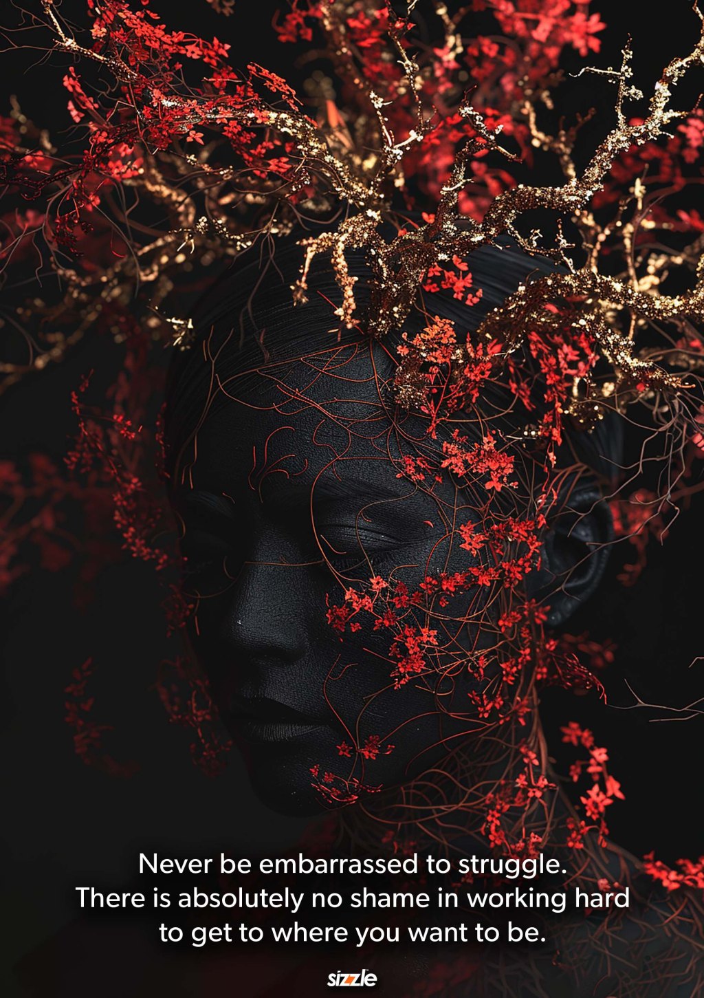 Never be embarrassed to struggle. There is absolutely no shame in working hard to get to where you want to&nbsp;be.