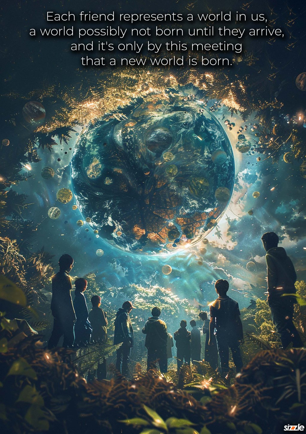 Each friend represents a world in us, a world possibly not born until they arrive, and it’s only by this meeting that a new world is&nbsp;born.