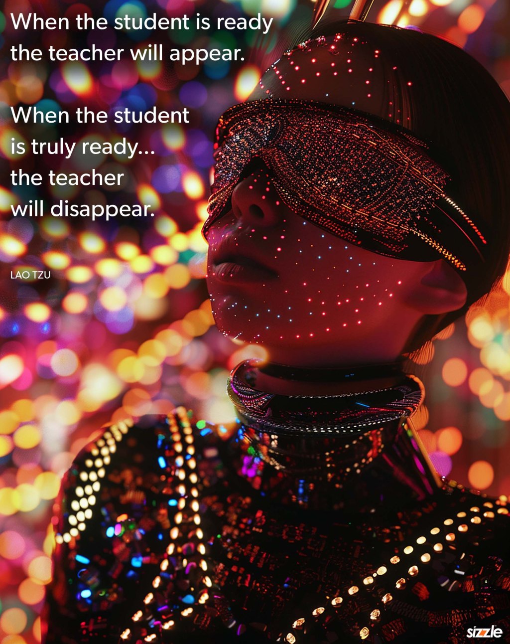 When the student is ready, the teacher will appear. When the student is truly ready…. The teacher will disappear.