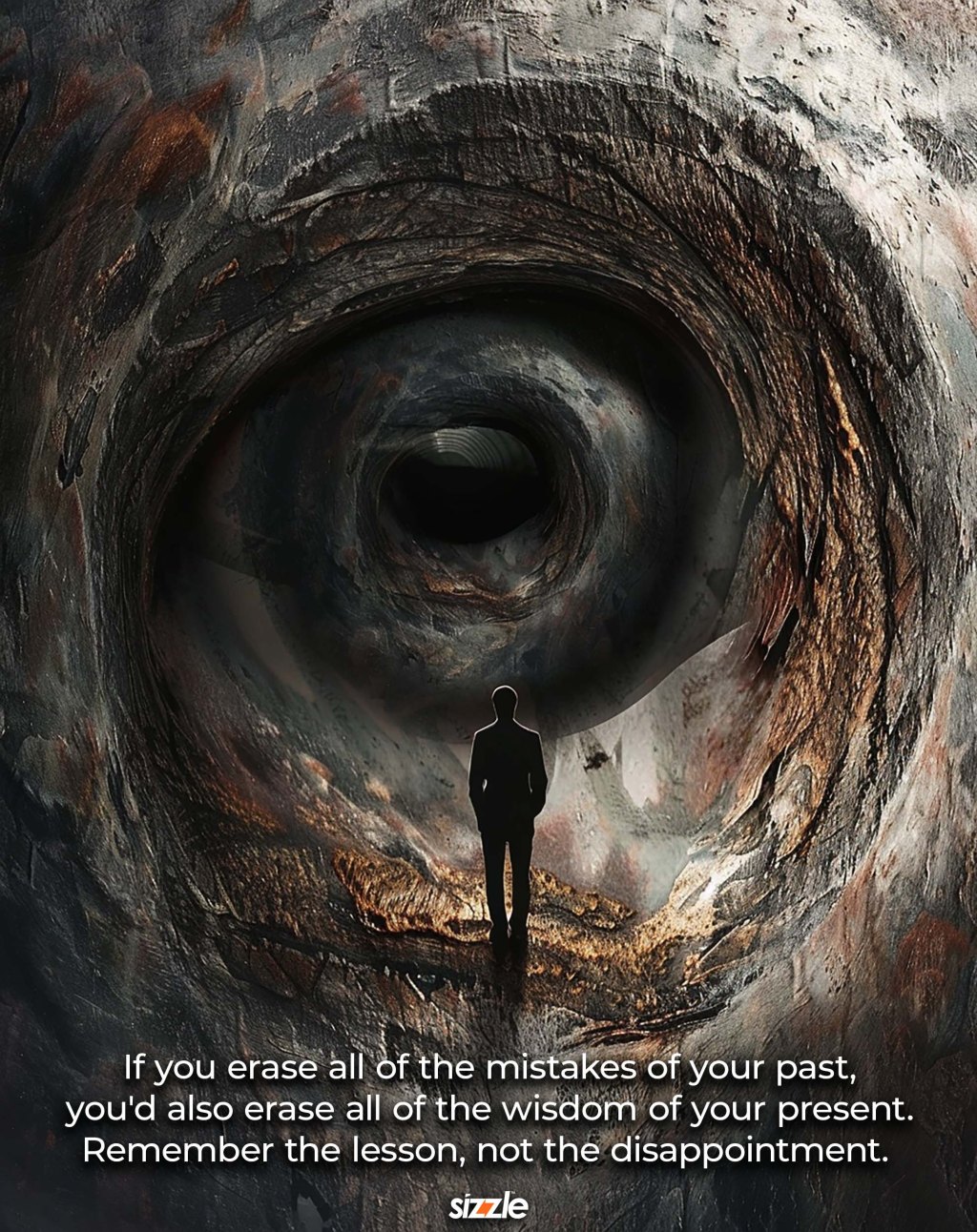 If you erase all of the mistakes of your past, you’d also erase all of the wisdom of your present. Remember the lesson, not the disappointment.