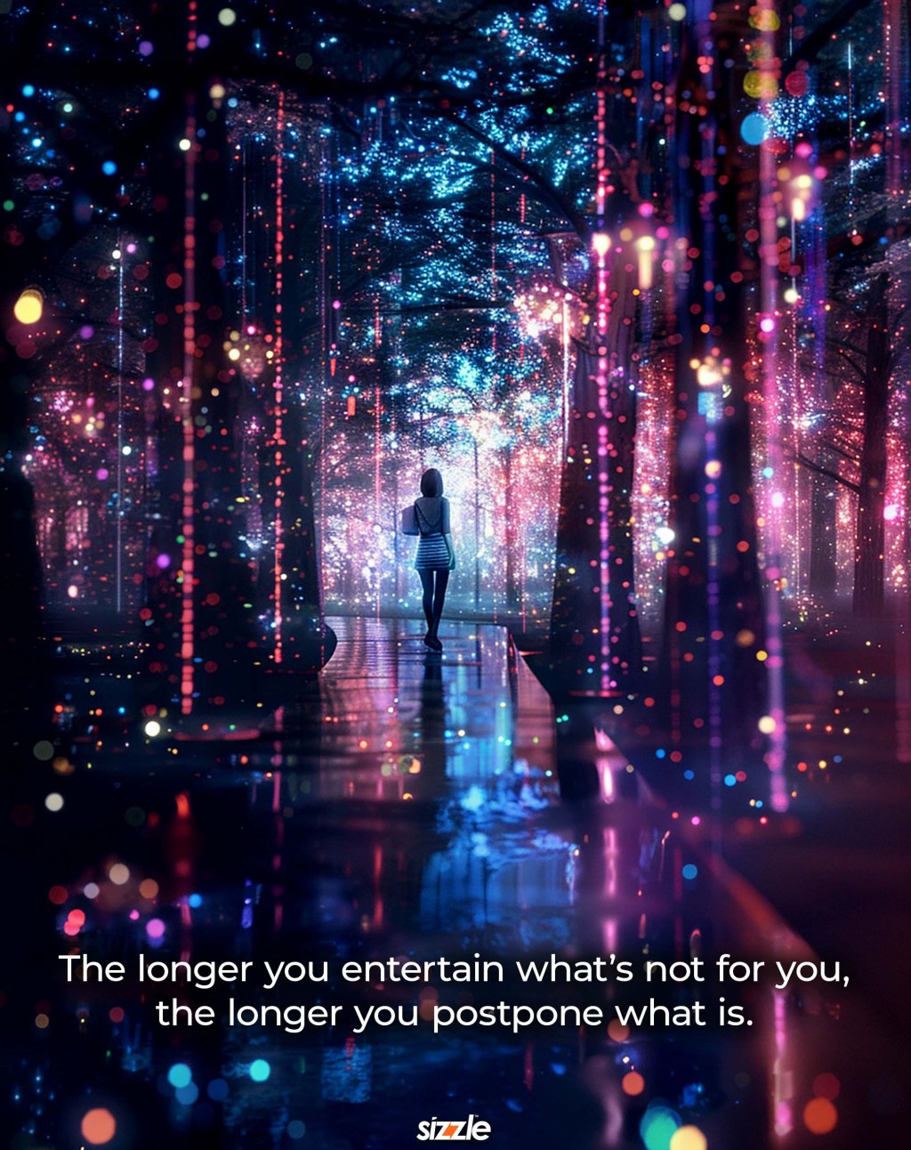 The longer you entertain what’s not for you, the longer you postpone what&nbsp;is.