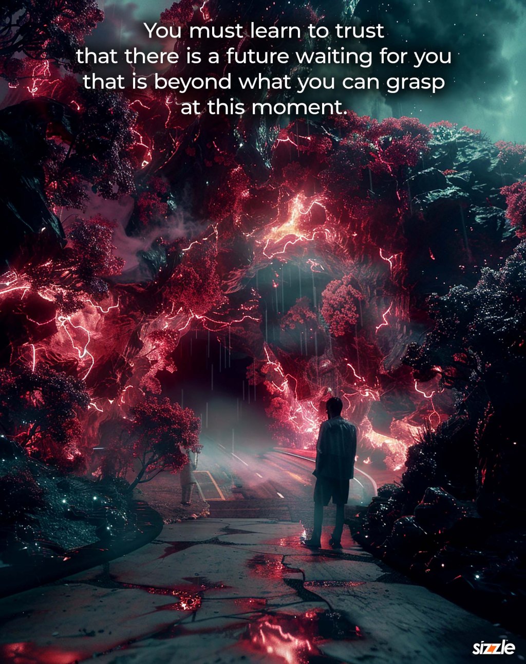You must learn to trust that there is a future waiting for you that is beyond what you can grasp at this&nbsp;moment.