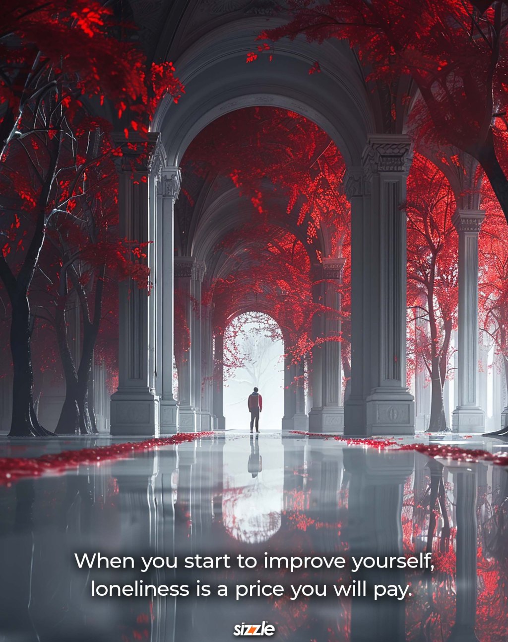 When you start to improve yourself, loneliness is a price you will pay. 