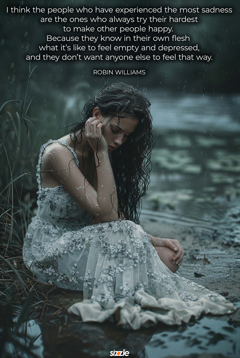 I think the people who have experienced the most sadness are the ones who always try their hardest to make other people happy. Because they know in their own flesh what it’s like to feel empty and depressed, and they don’t want anyone else to feel that&nbsp;way.