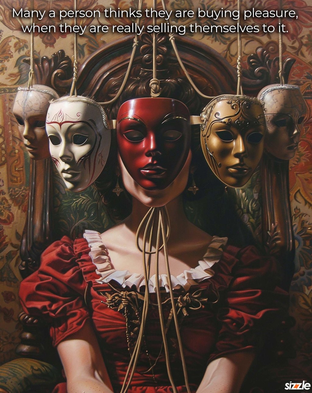 Many a person thinks they are buying pleasure, when they are really selling themselves to&nbsp;it.