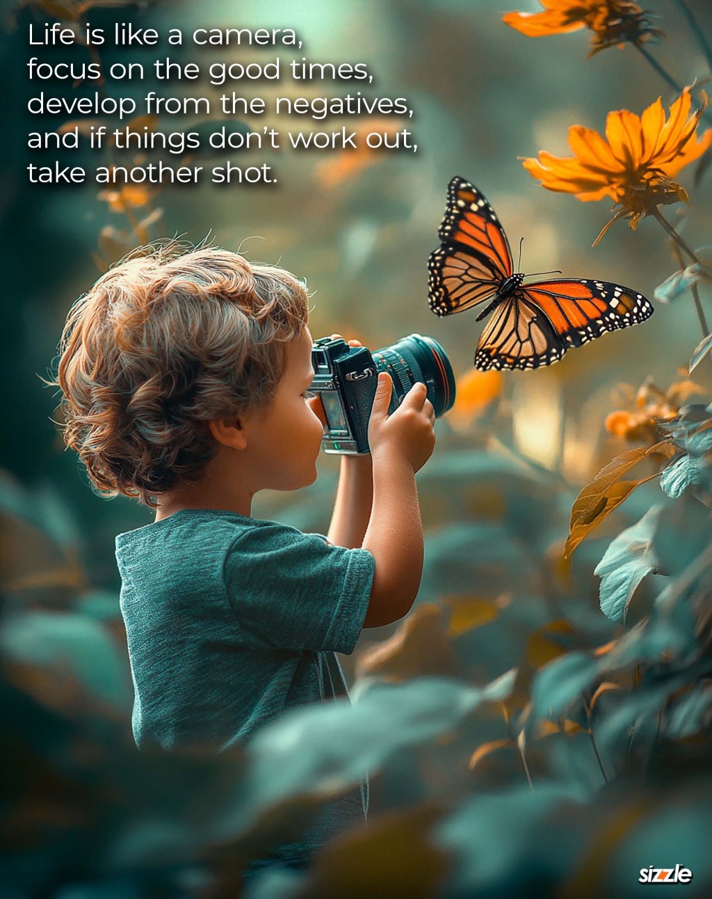 Life is like a camera, focus on the good times, develop from the negatives, and if things don’t work out, take another shot.