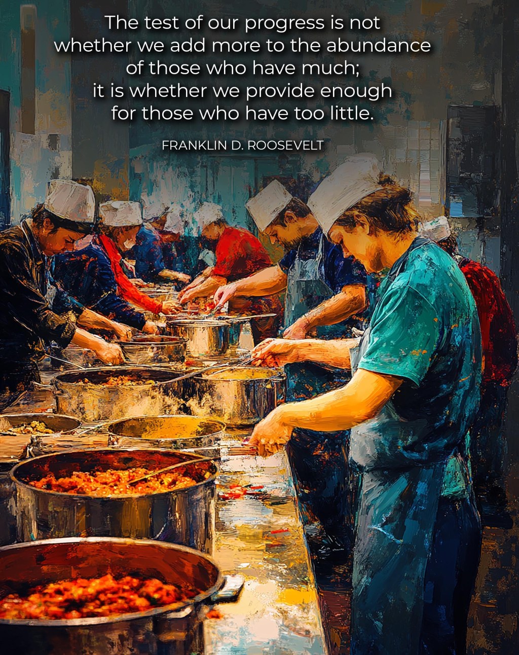 The test of our progress is not whether we add more to the abundance of those who have much; it is whether we provide enough for those who have too&nbsp;little.