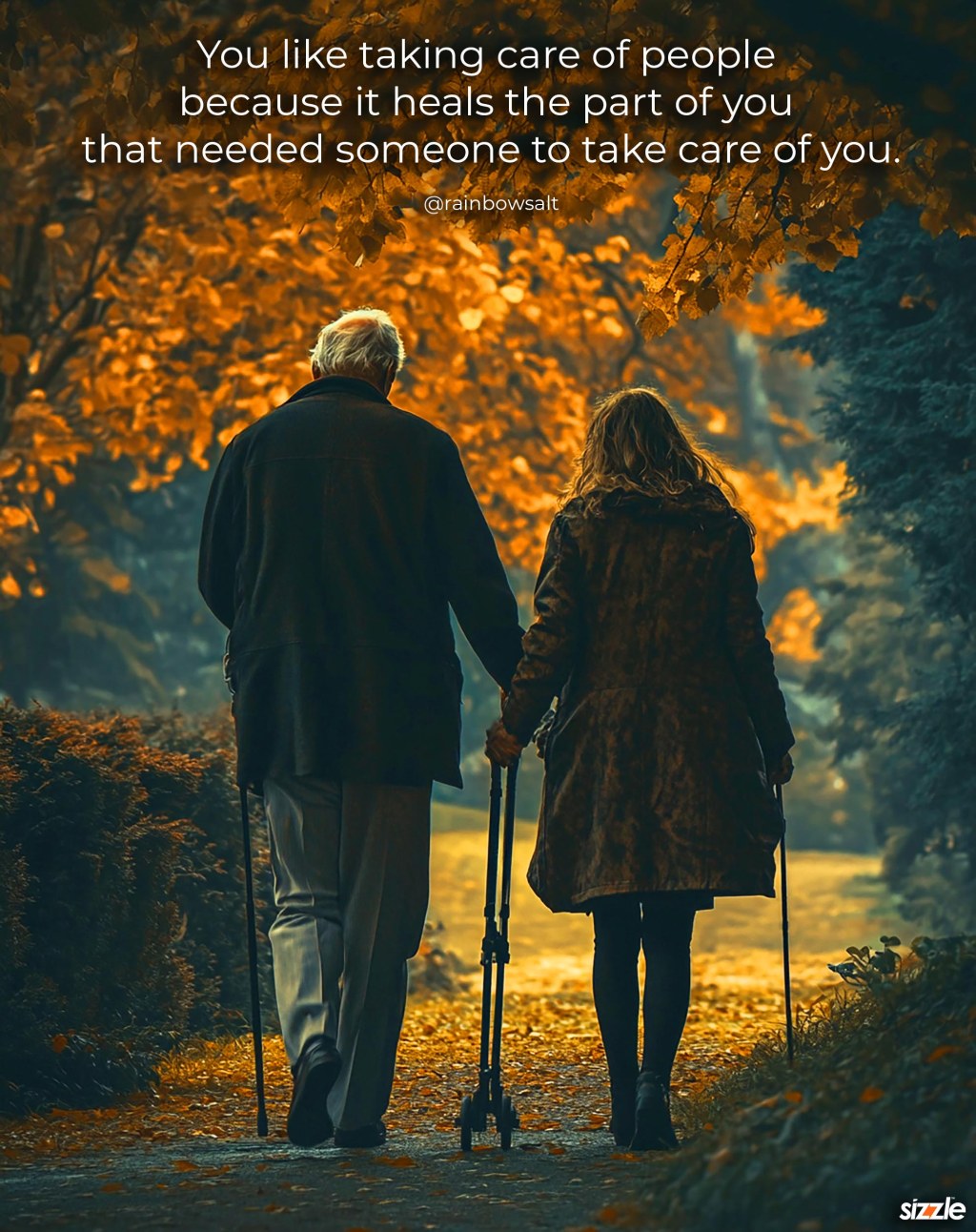 You like taking care of people because it heals the part of you that needed someone to take care of&nbsp;you.